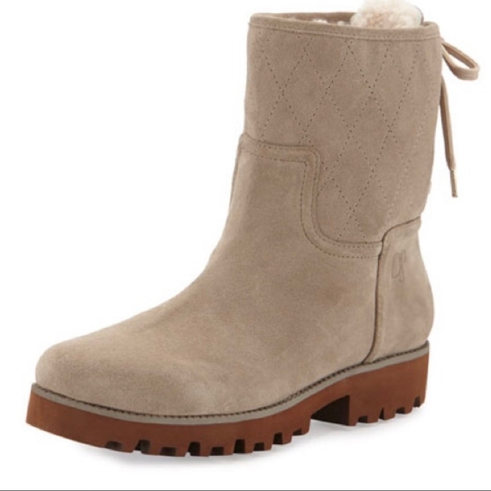 NWOT Donald J. Pliner Rani Shearling Fur Lined Boots, Size 9.5